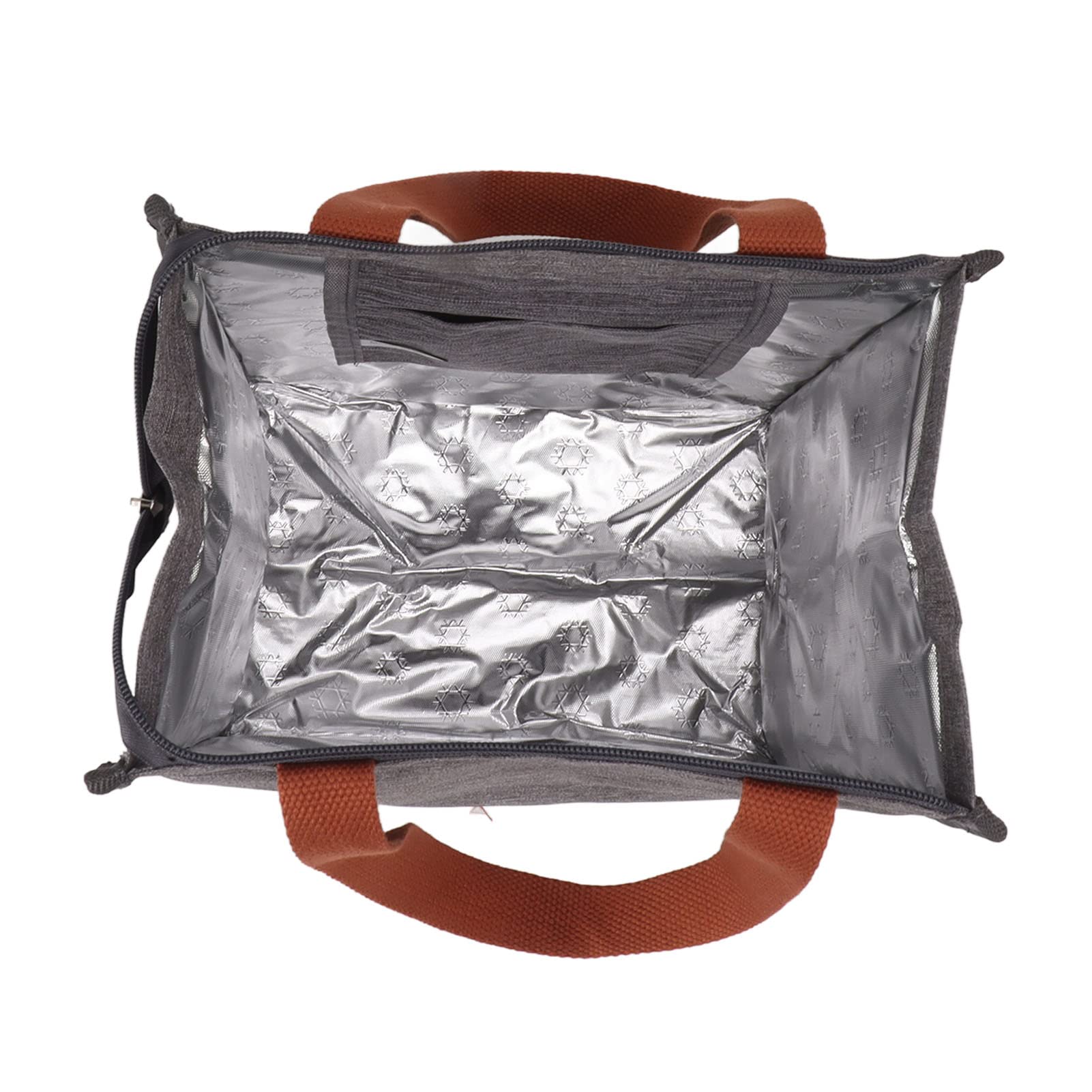 Cocoarm Borsa per il Pranzo Borsa Termica in Tessuto Oxford con Foglio di Alluminio Grande capacità Impermeabile Ampia Apertura per Lavoro d'ufficio Picnic Spiaggia Viaggi Uomini e Donne (B-8016-1)