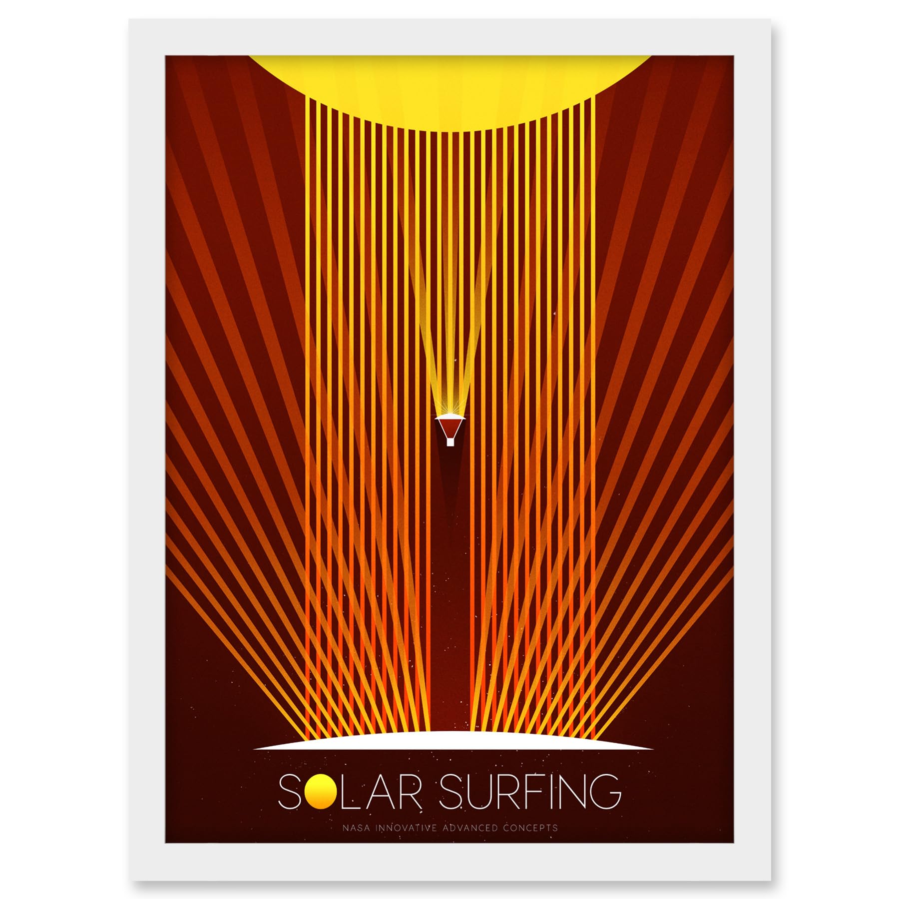 Artery8 NASA Solar Surfing Innovative Advanced Concepts Living Room Artwork Framed A3 Wall Art Print