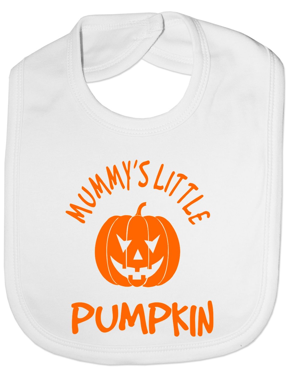 Print4U Mummy's Little Pumkin Halloween Funny Feeding Bib Present White