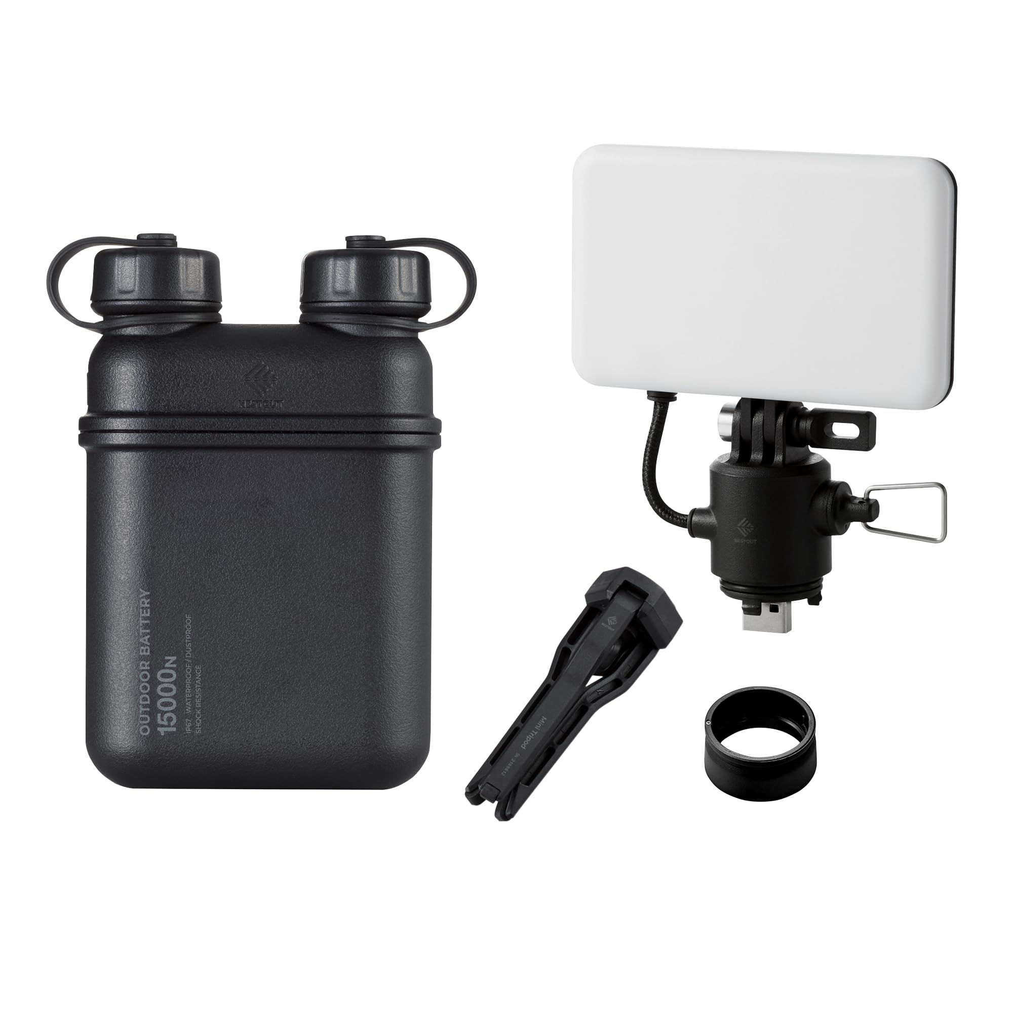 Amazon.com: ELECOM NESTOUT Portable Charger and Lamp, 15000mAh