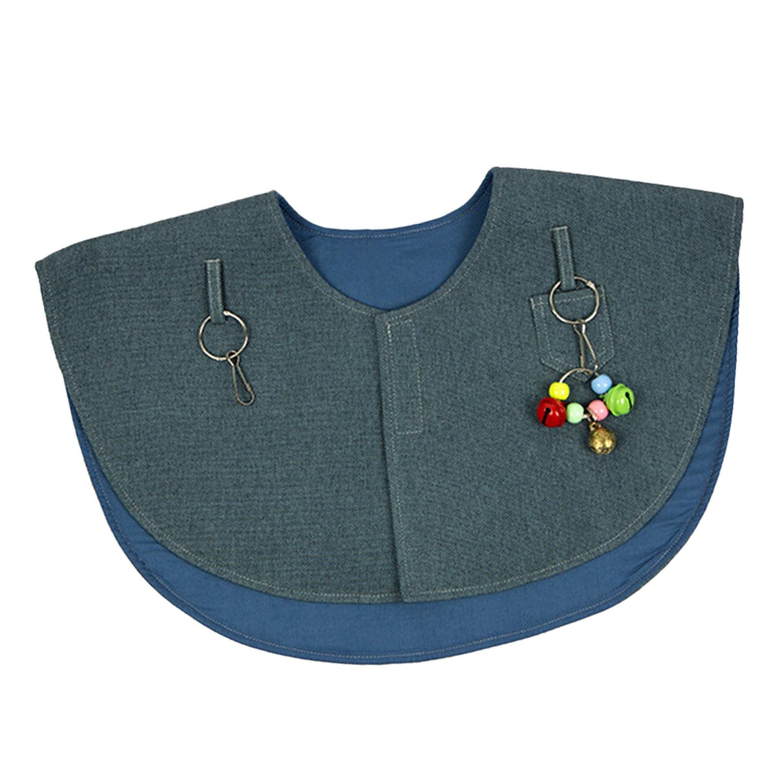 Protection d'épaule pour perroquet en polyester bleu pour éviter les déchirures