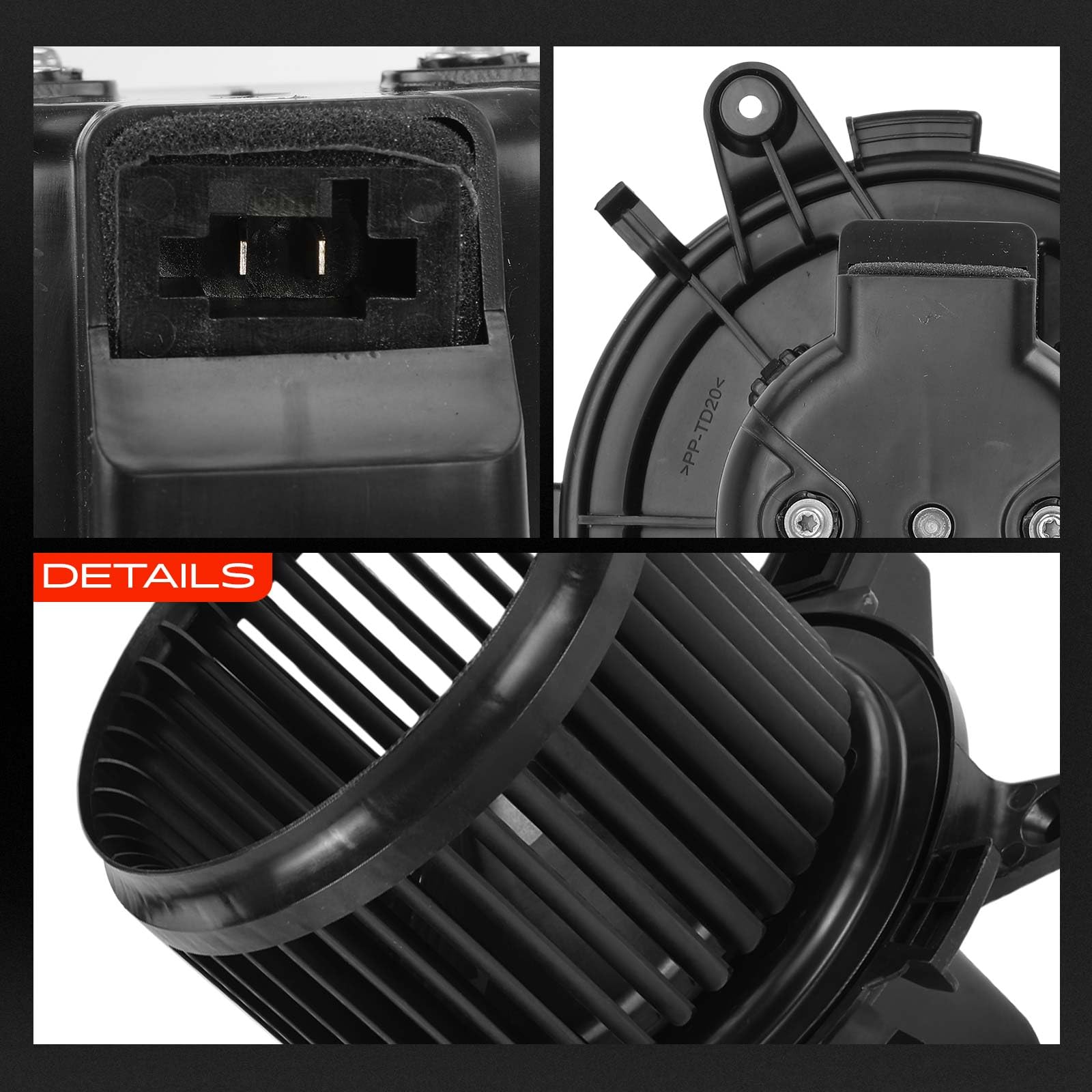 Frankberg Motore del ventilatore Ventilatore del riscaldamento Compatibile con 3008 SUV M4 MC MJ MR Spacetourer Bus V TR.A.Veller Bus V 5008 II M4 MC MJ MR C4 Picasso II Replace# 1609690180