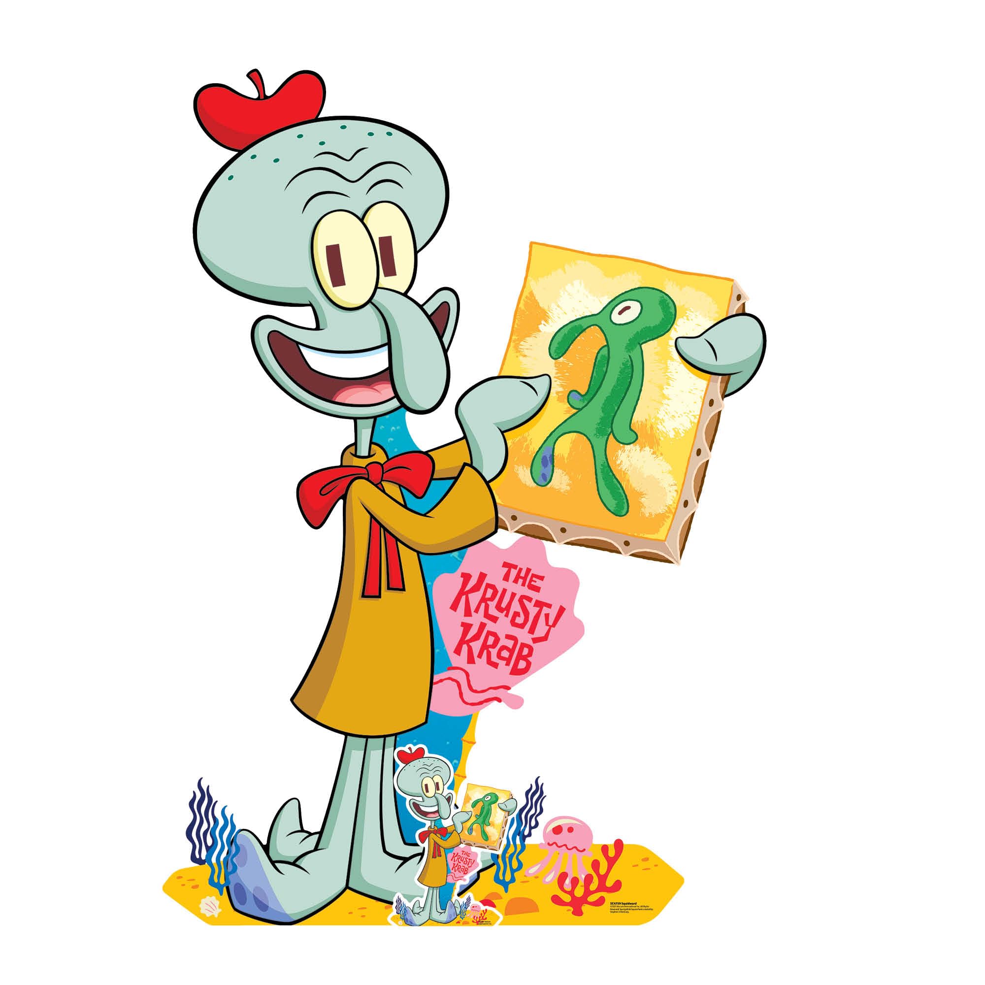 Star Cutouts SC4759 Squidward 135cm Cardboard Cutout – Official SpongeBob Display Standee for Birthdays, Parties & Bedrooms