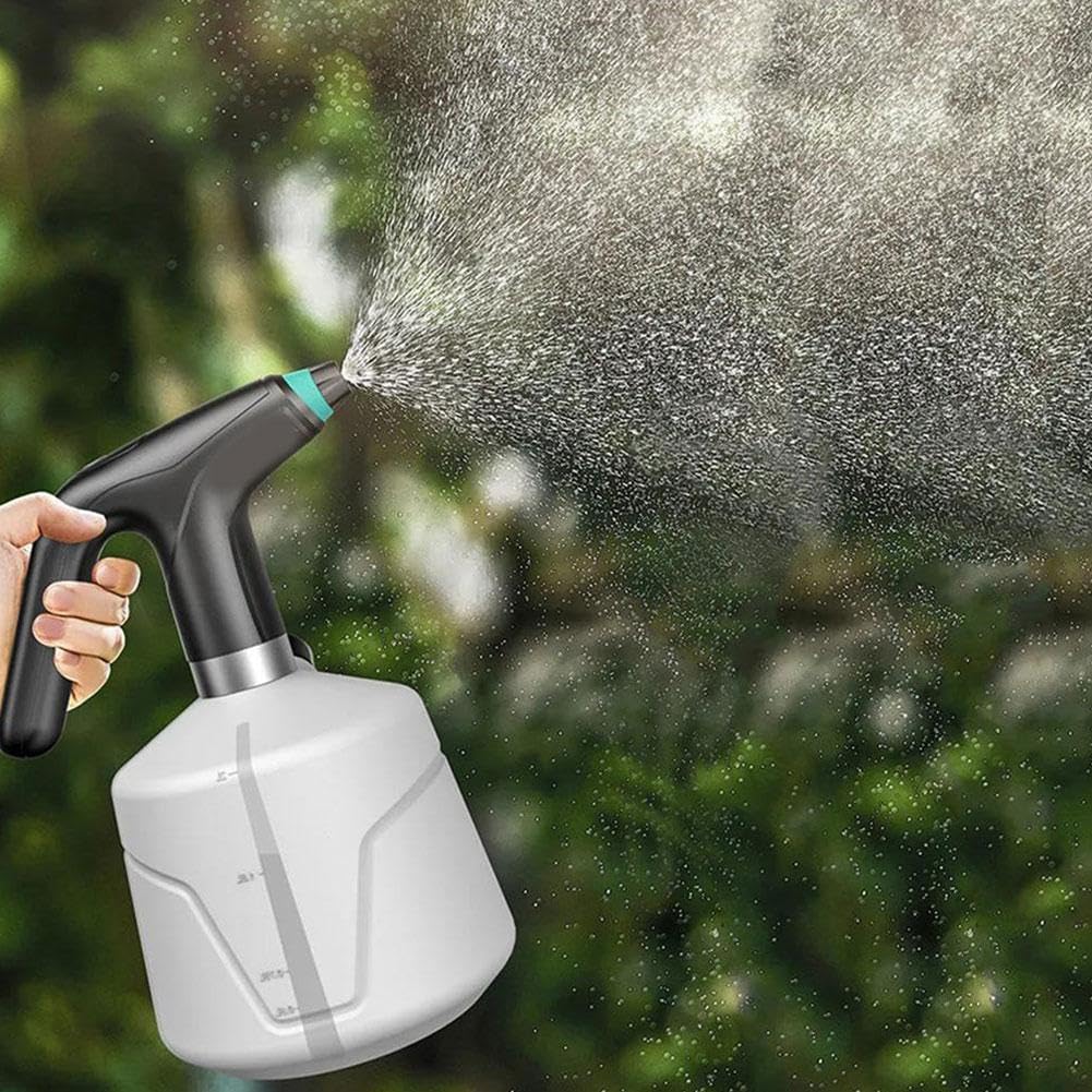 2L Electric Spray Bottle Plant Mister 2 Modes with Extension Rod for Garden Lawn