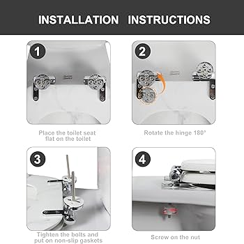 Angel Shield Marble Toilet Seat Durable Molded Wood with