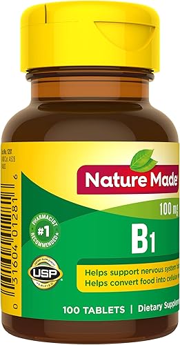 Miniatura 9 de Vitamina B1 Nature Made de 00035 oz 100comprimidos PHARMAVITE647545 100 1 1