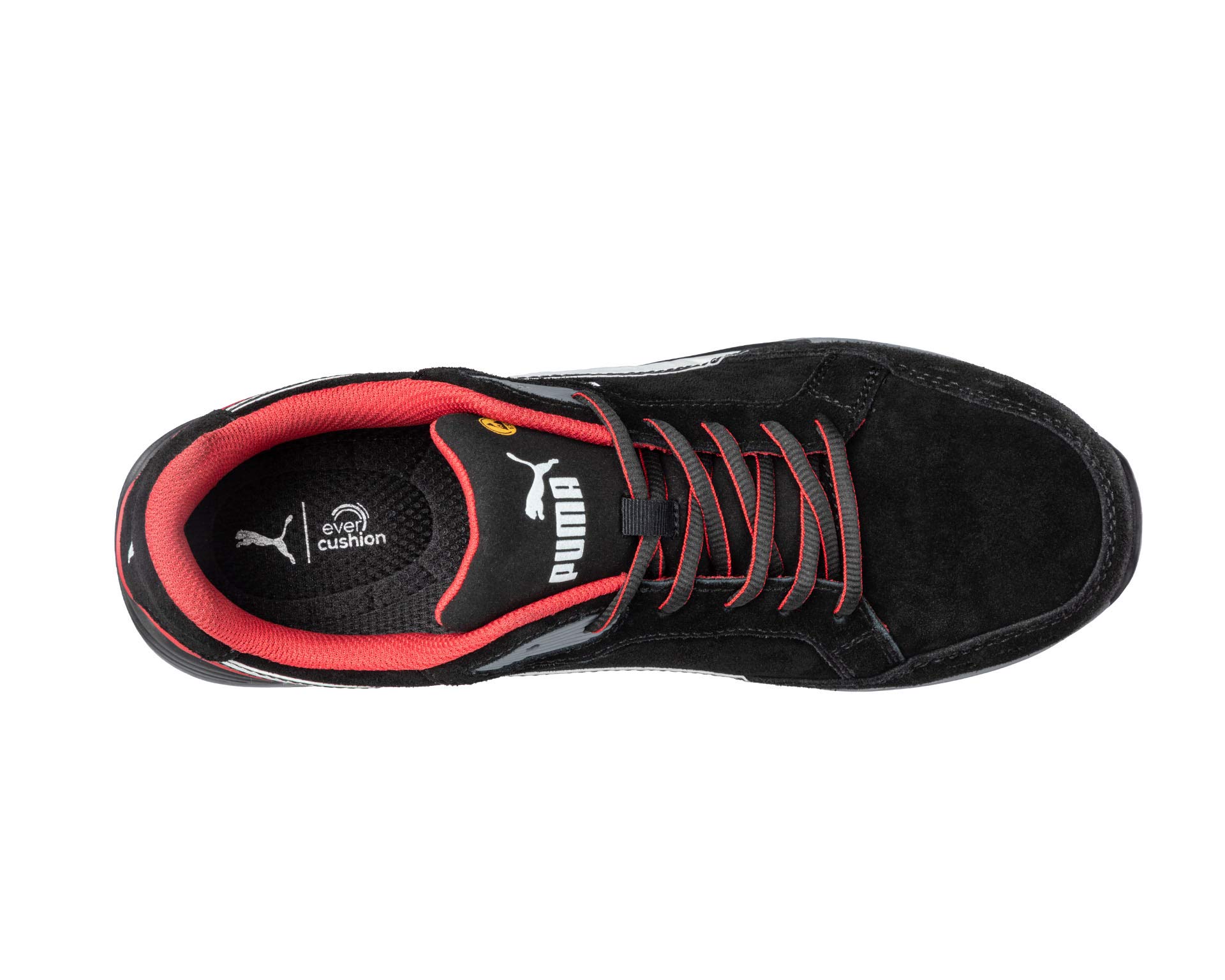 PUMA AIRTWIST Black-Red Low Zapatos de Seguridad Negro-Rojo Tamaño 42
