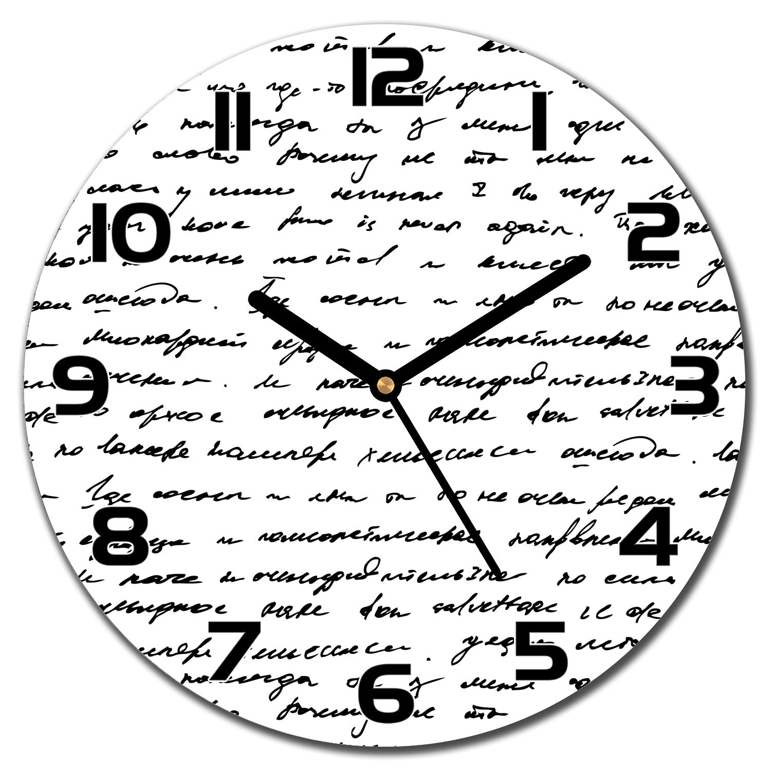 Horloge en verre ronde de 30 cm pour créer une atmosphère apaisante et ordonnée