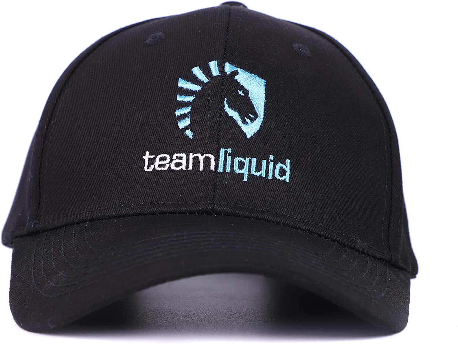 Jacklove Team Liquid Gaming Fans Baseball Cap Embroidery Unisex Hat Adjustable Velcro Max Comfort (Black)