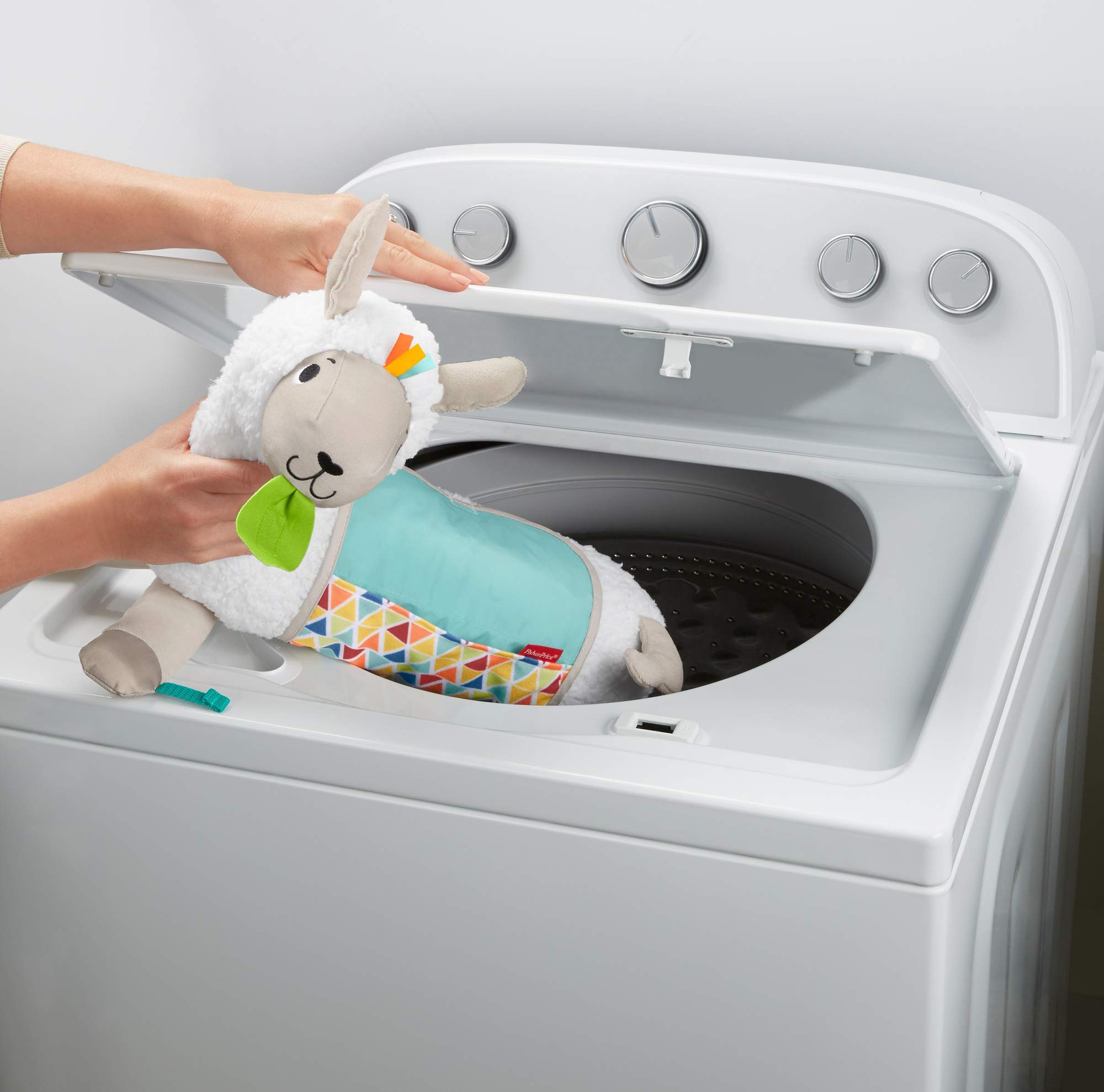 Fisher-Price- Morbido Lama Cresci con Me, Prima Infanzia Multiattività, Giocattolo per Neonati 0+Mesi, GHJ03