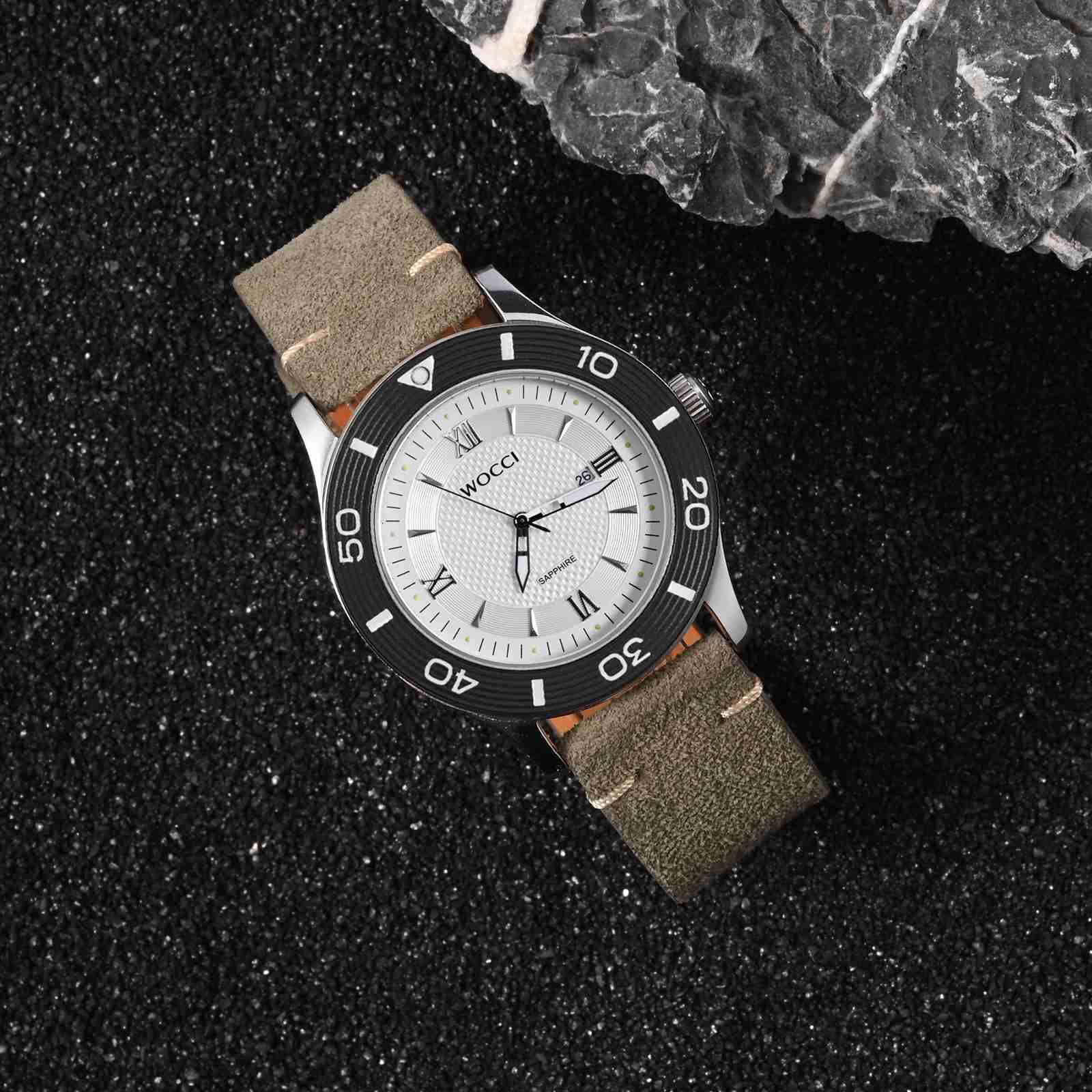 WOCCI Skórzany pasek do zegarka, skóra licowa, szerokość paska 18 mm 20 mm 22 mm