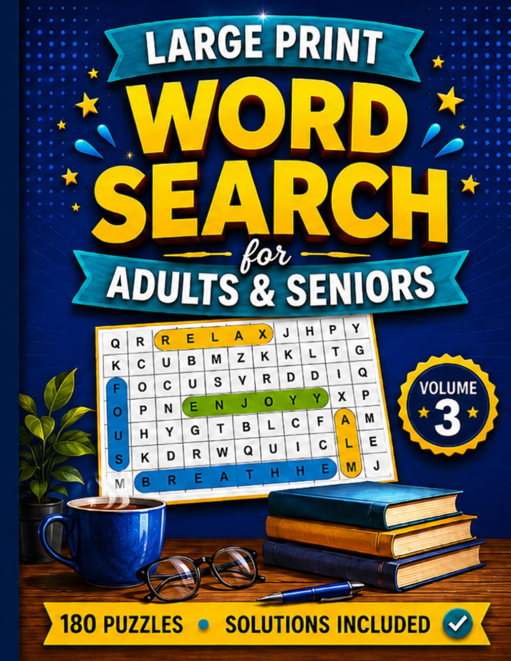 Large Print Word Search for Adults & Seniors Volume 3