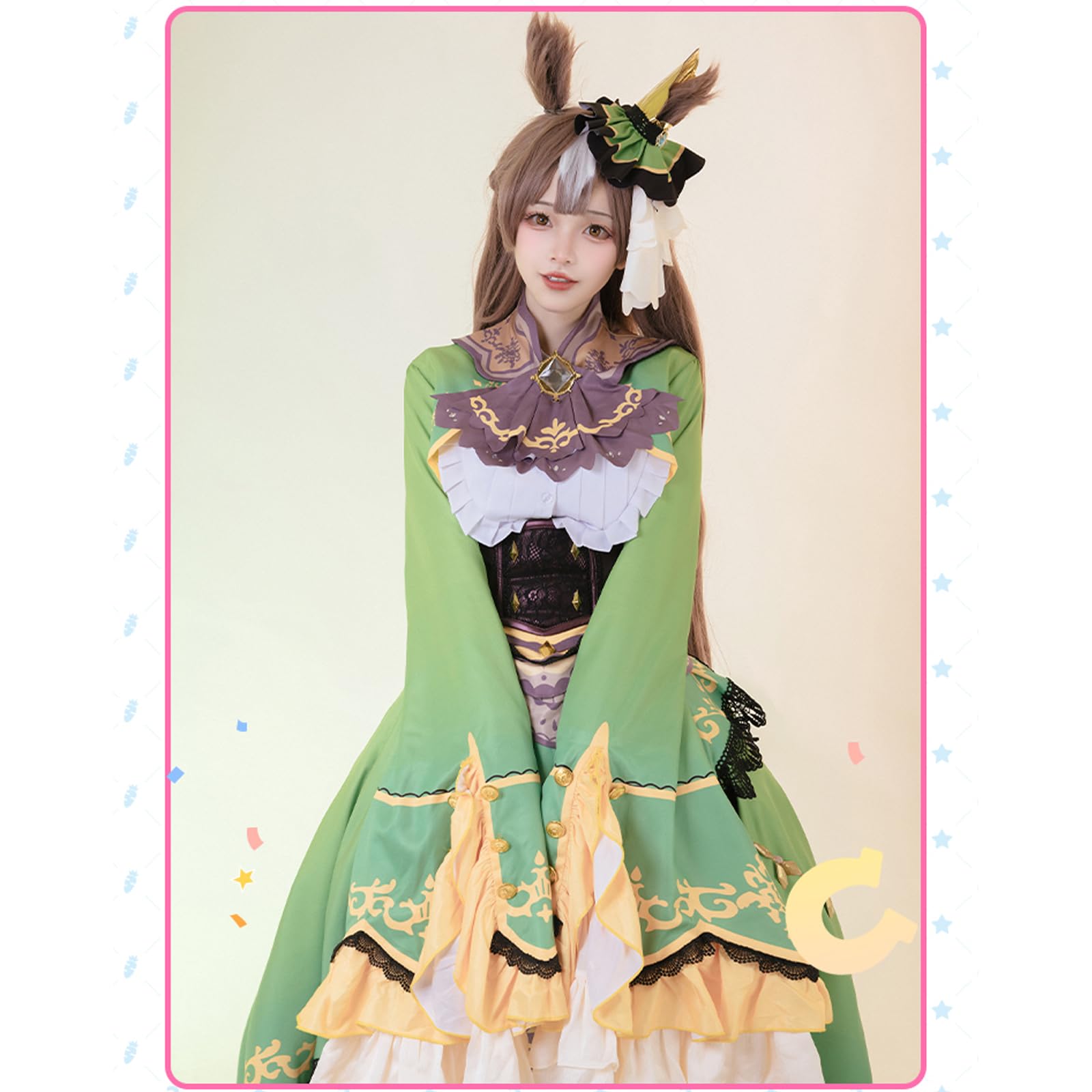 ウマ娘 サトノダイヤモンド コスプレ Lサイズ フルセット サトノダイヤモンド コスプレ フルセット ウマ娘 サトノダイヤモンド