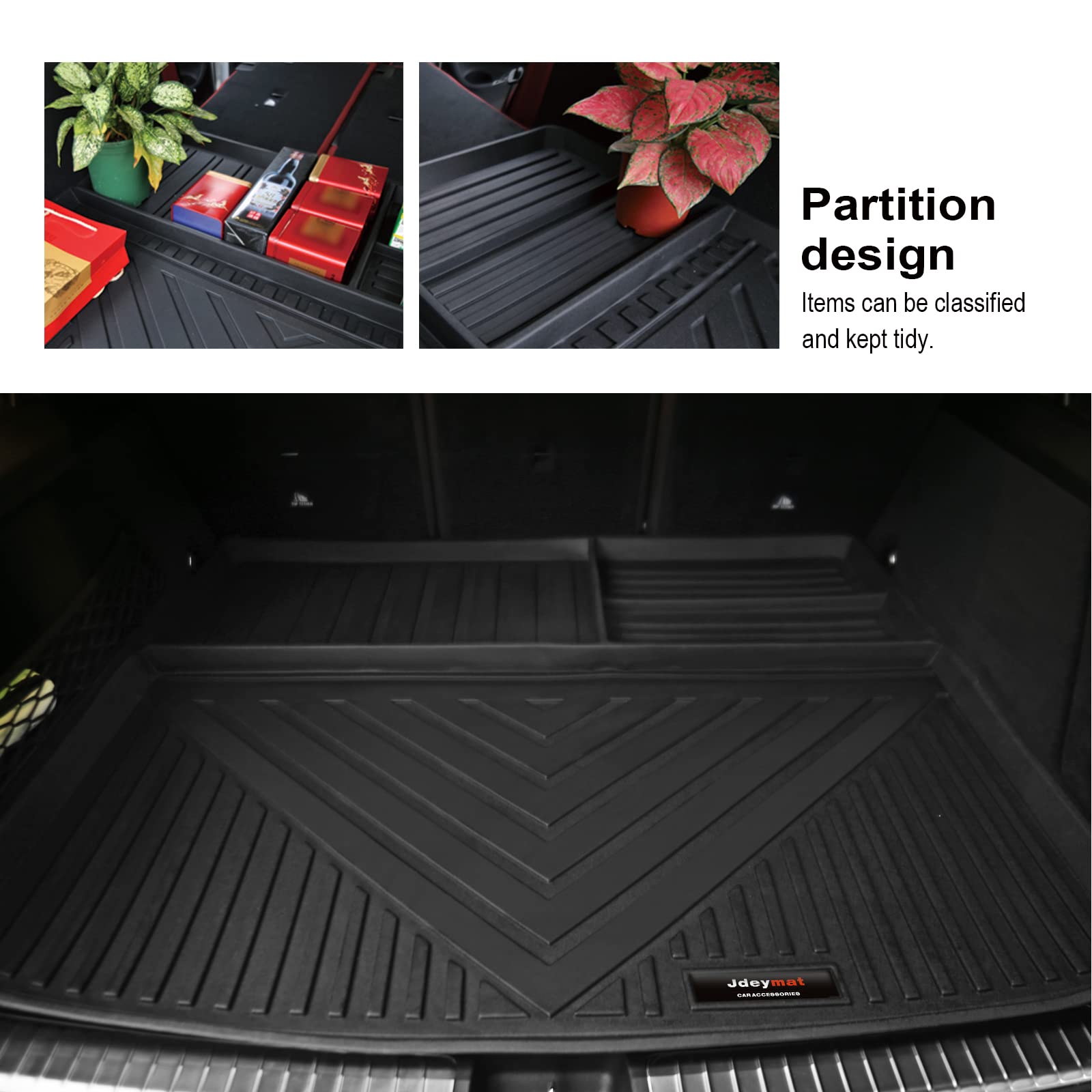 Tapis De Coffre Pliable Pour Jeep Avenger 2023-2026 - TPE, Haute Protection, Bord Haut