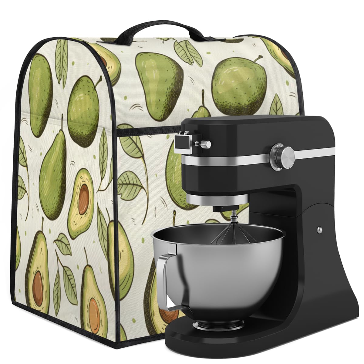 Coffee Maker Cover Avocado Kitchen Appliance Covers Small Appliance Covers Blender Cover Juicer Cover Dust Covers for Kitchen Appliances with Top Handle and Pockets,Washable,C220