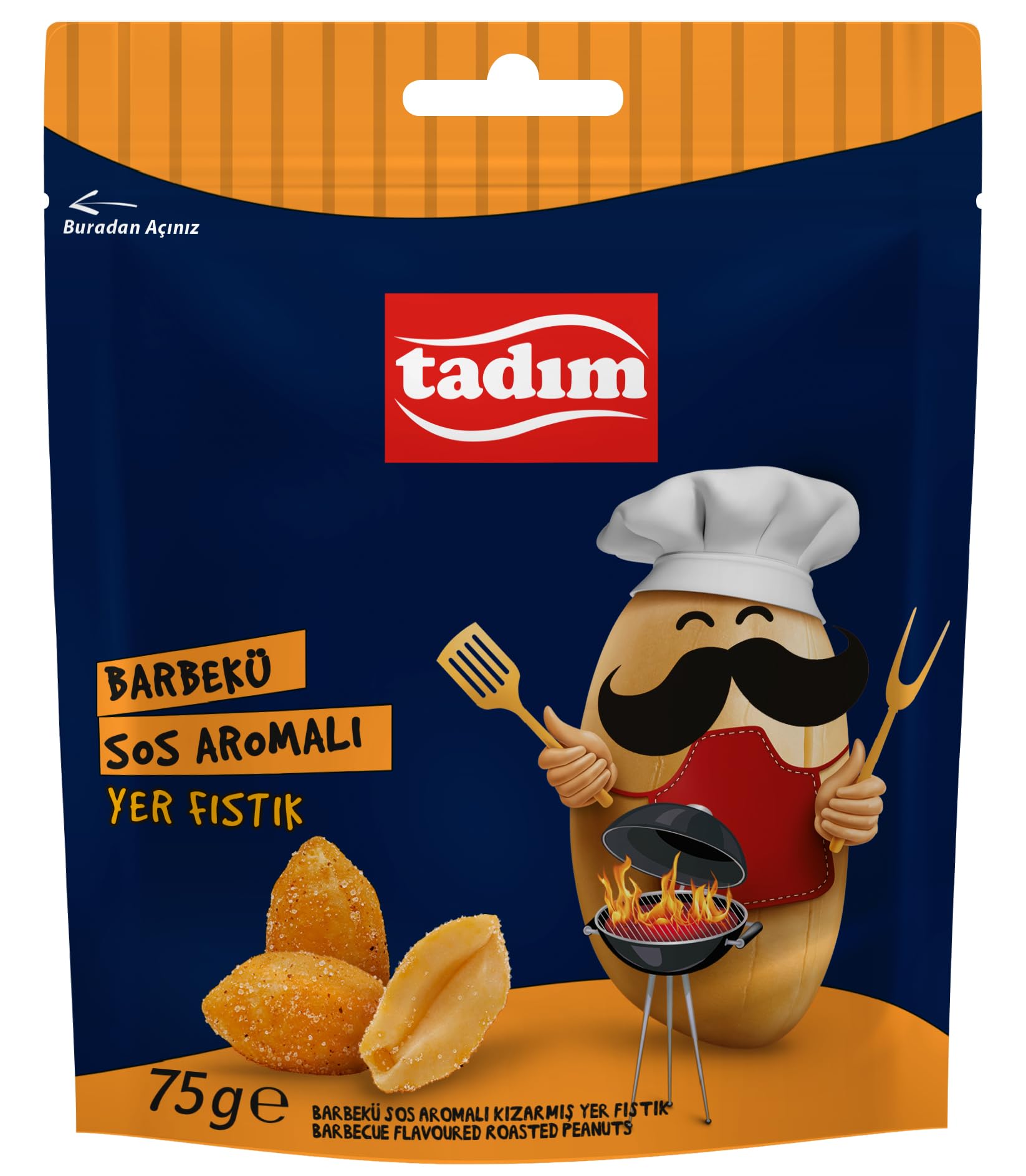 Tadım Yer Fıstığı Barbekü Soslu 75 Gram