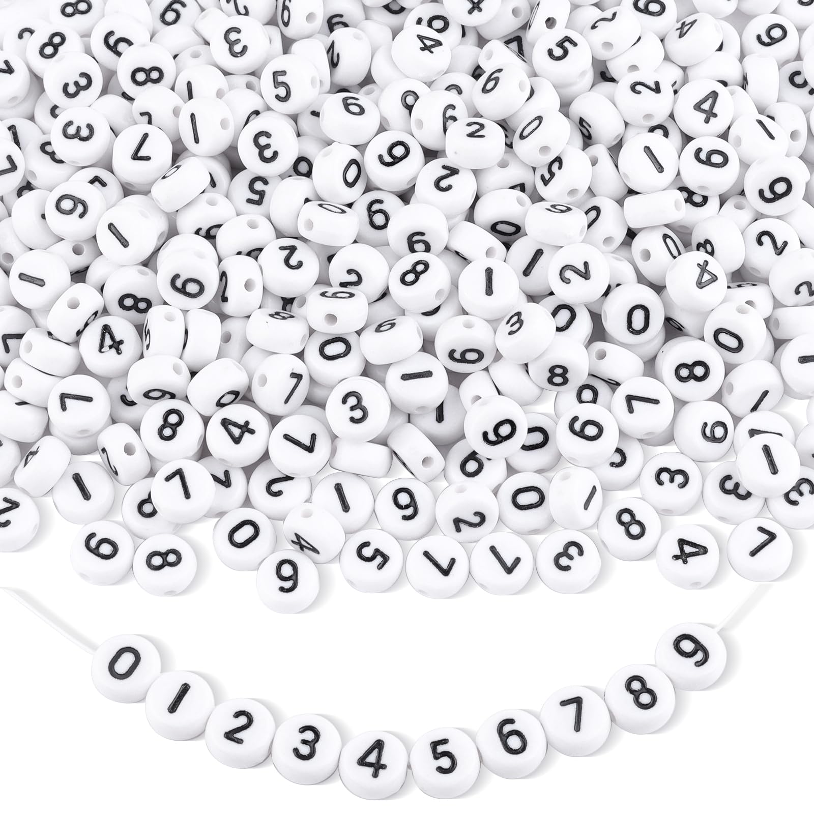 Cuentas para hacer pulseras sin quedarte sin letras: pack familiar de 1500 piezas