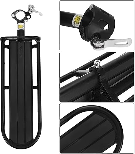Miniatura 5 de Portaequipajes retráctil para bicicleta, soporte de carga ajustable de aleación de aluminio para bicicleta trasera, de liberación rápida, soporte