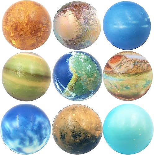 Miniatura 1 de Bolas de estrés del sistema solar para niños y adultos bola antiestrés planetas para niños juguetes del sistema solar modelo planeta bolas blandas