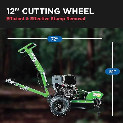 Miniatura 3 de All Power, Stump Grinder for Tree Stump Removal with 12" Blades | JD Engine 420cc 15HP Dual Blade 2000rpm Off-Road Tow Bar Hitch