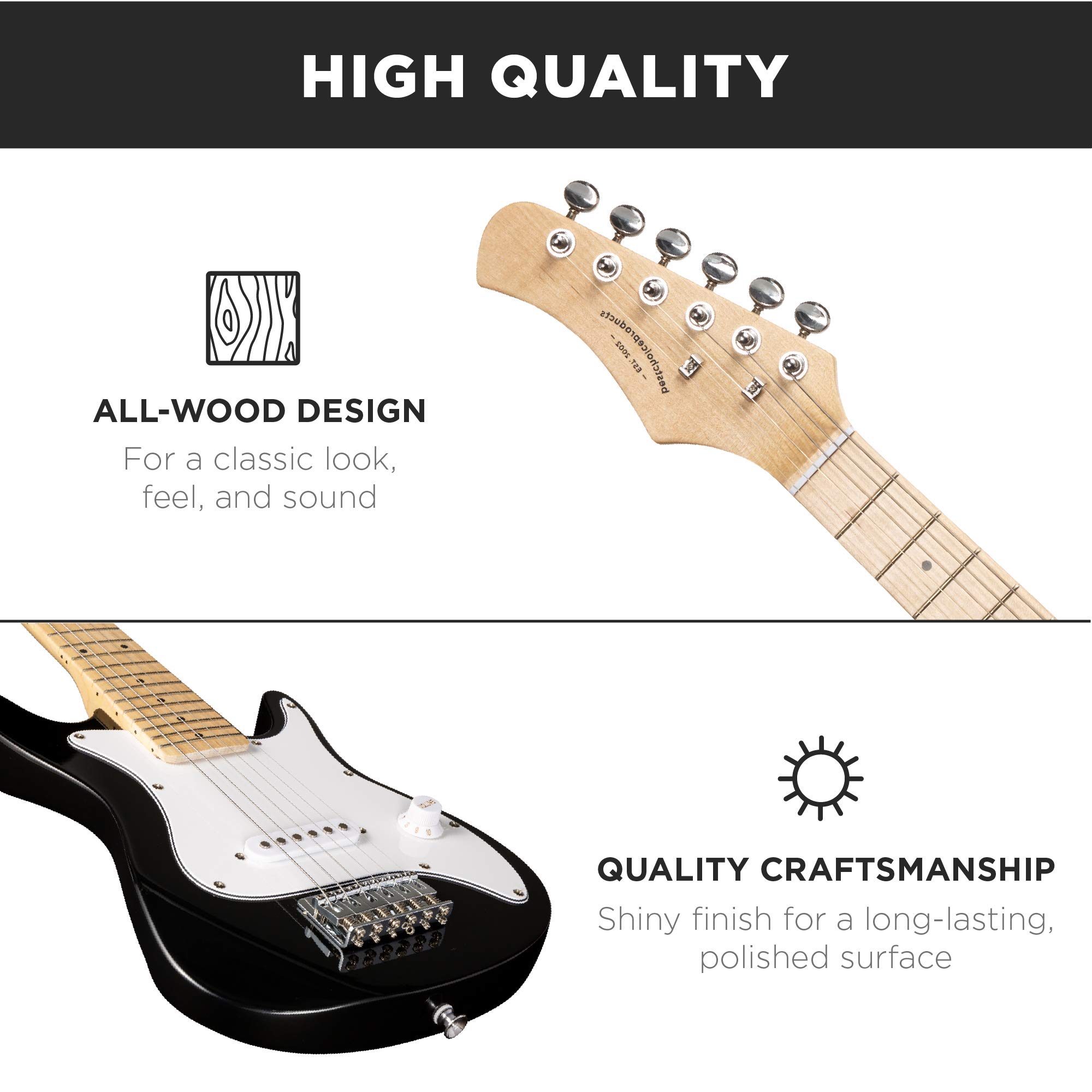 Best Choice Products 30in Kids Electric Guitar Beginner Starter Kit