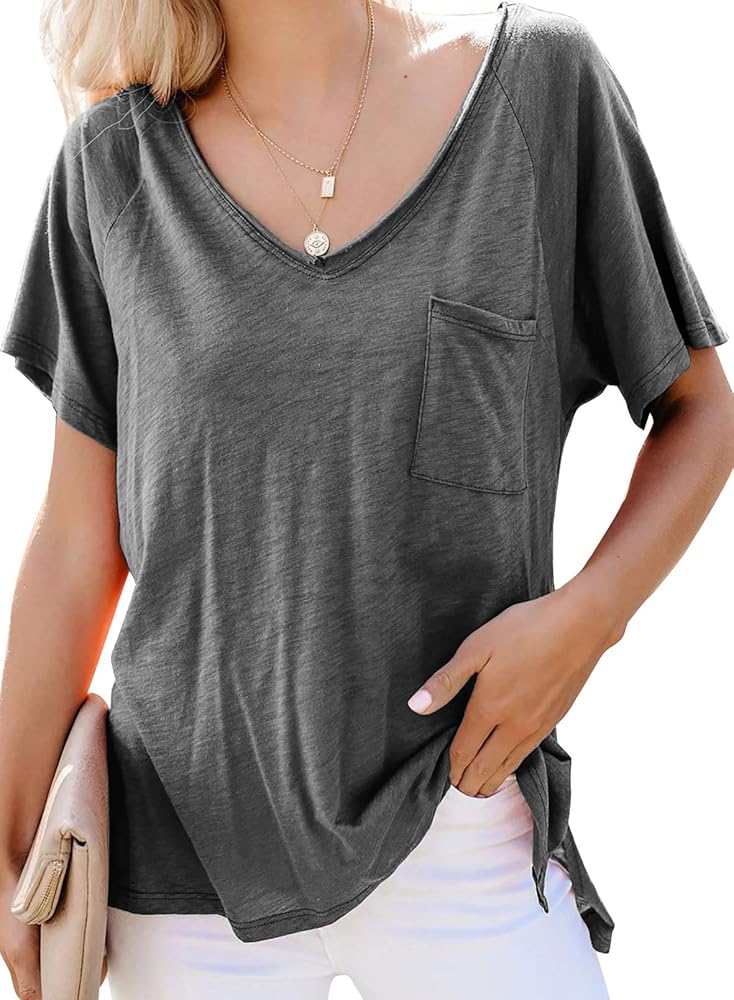 Loose v neck t shirt Clearance