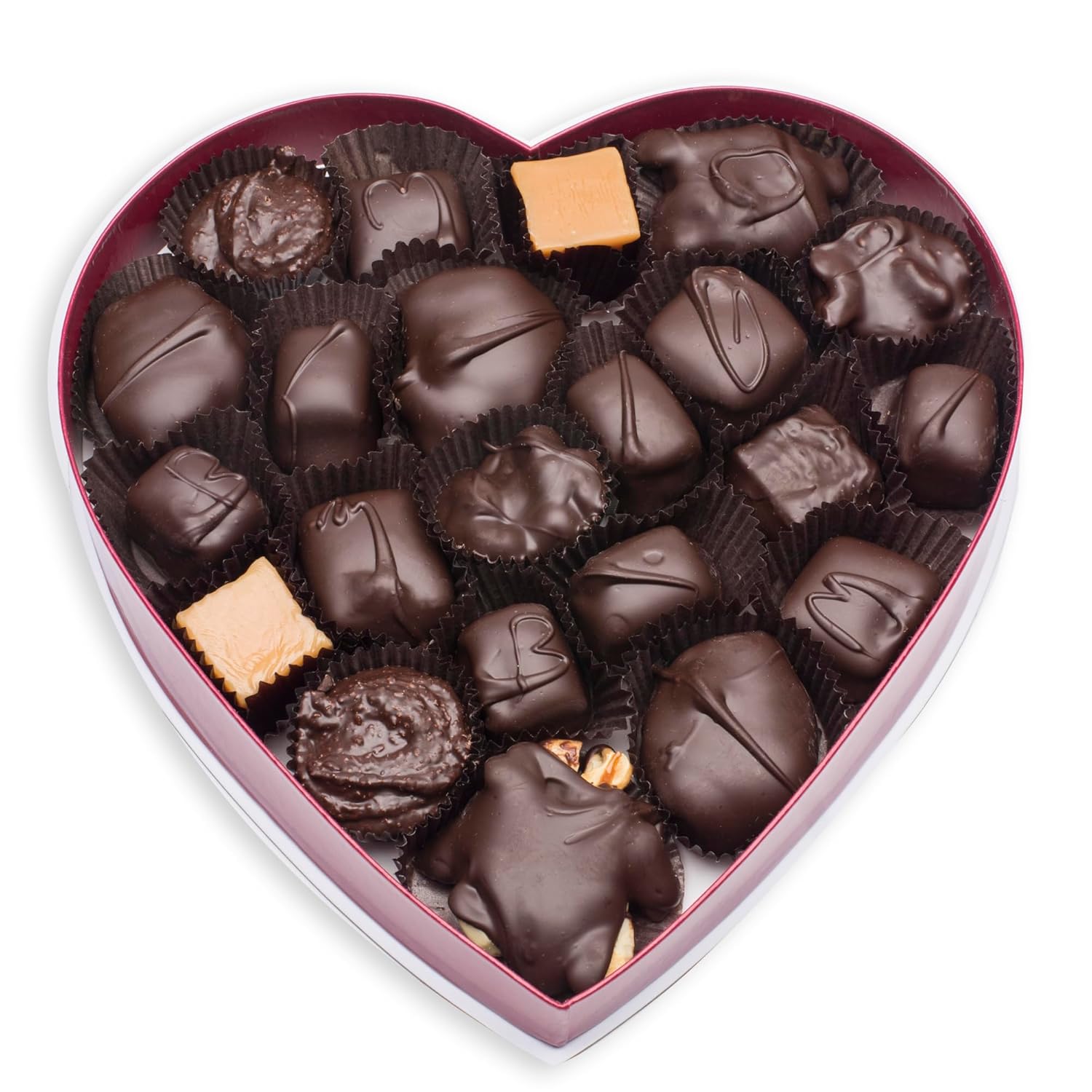 Mrs. Cavanaugh’s 1 lb. Cherry Cordial Dark Chocolate Heart Shaped Box