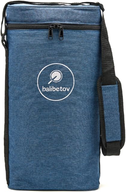 balibetov Insulated Carry Tote Matera Bag for Yerba Mate Gourd and Thermo I Modern Practical Bag for Men, Women at Work, Outdoor, Travel, Picnic (Blue)