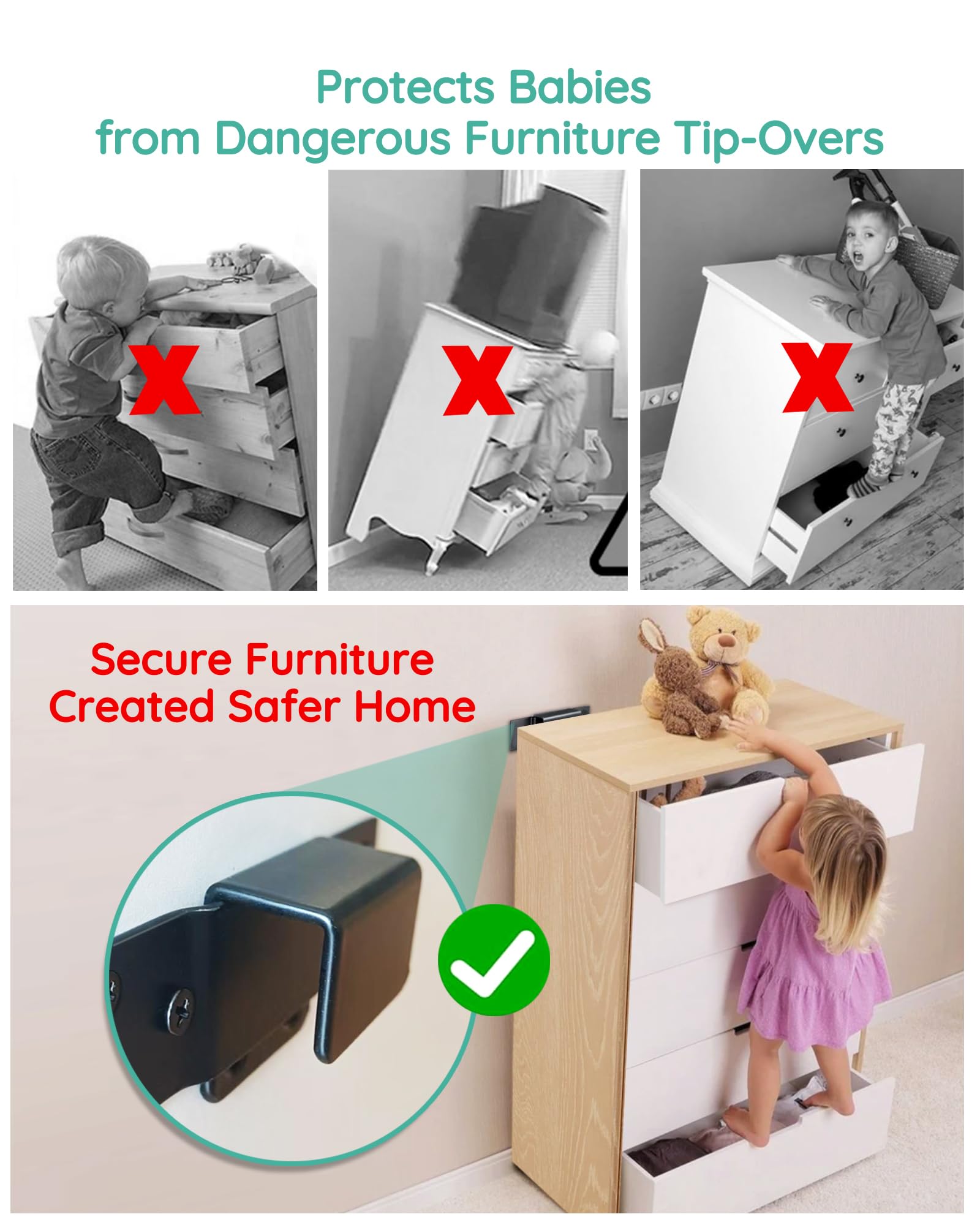 fitted lace wedding dress Amazon.com: 4 Packs Anti Tip Furniture Anchors for Baby Proofing, Furniture  Wall Anchor Securing 500 lbs for Keep Kids Safety, Earthquake Resistant  Straps for Dresser, Desk, Wardrobe : Baby