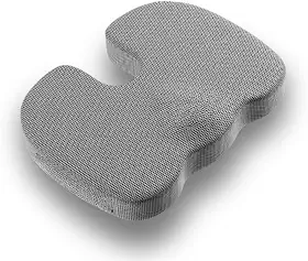 Almofada Ortopédica para Coluna, Cóccix e Hemorroida, Assento Ergonômico em Espuma e Gel, com Capa Removível