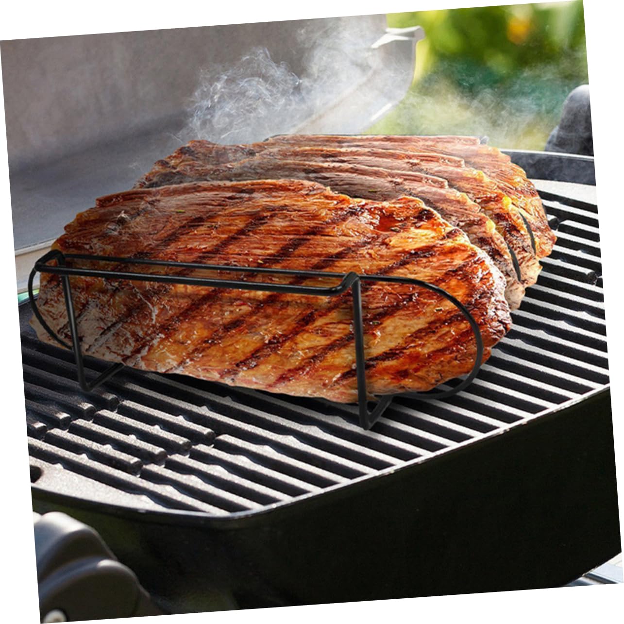 POPETPOP per Costine Inossidabile per Barbecue Rack da Compatto e Pratico per e Accessorio per all