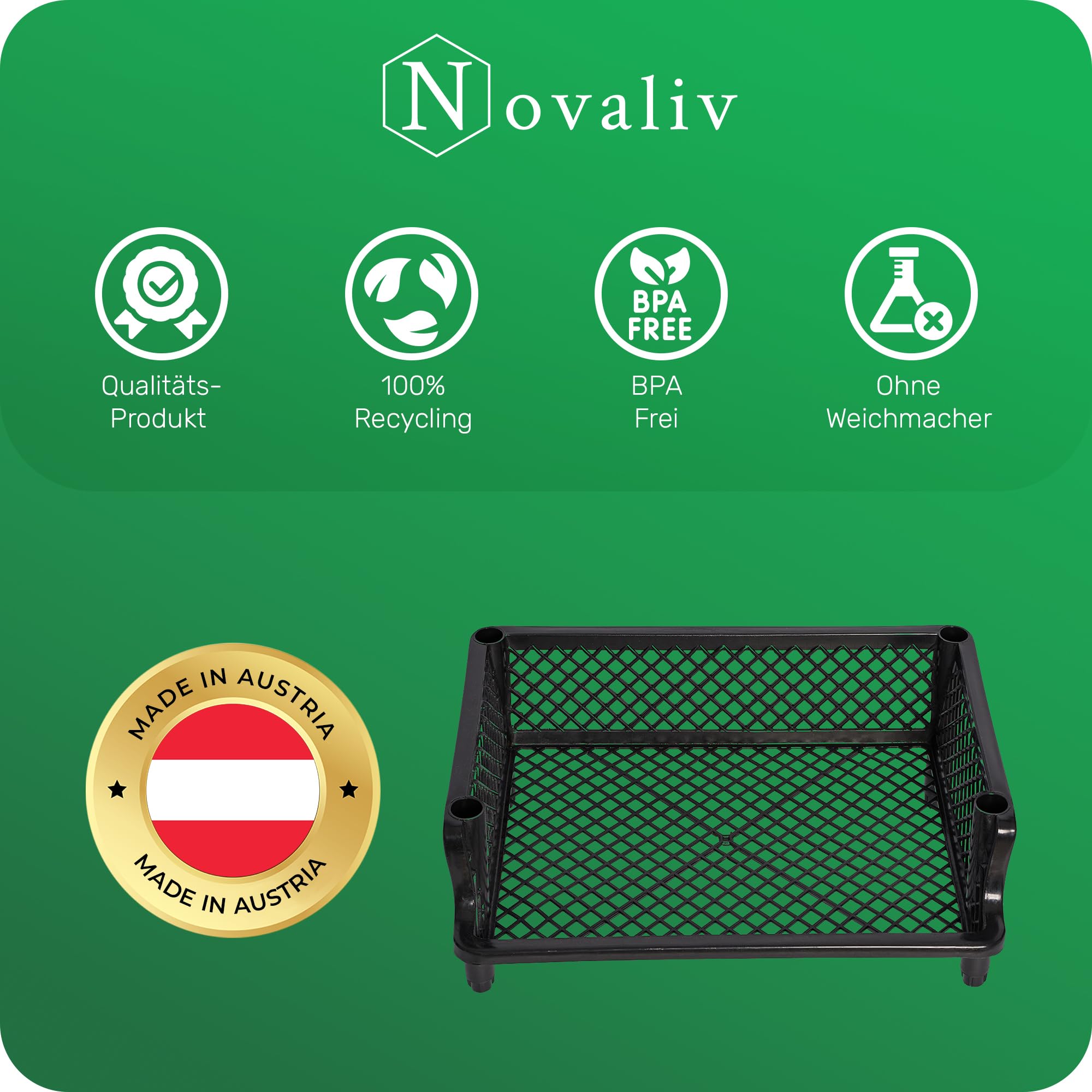 Novaliv 5 Stück Korbregal Schwarz Steckregal Stapelbar & Erweiterbar, Regale für Vorratsraum, Lebensmittelregal, Obstregal Keller Aufbewahrungssystem, Vorratskammer Ordnungssystem, Getränkeregal