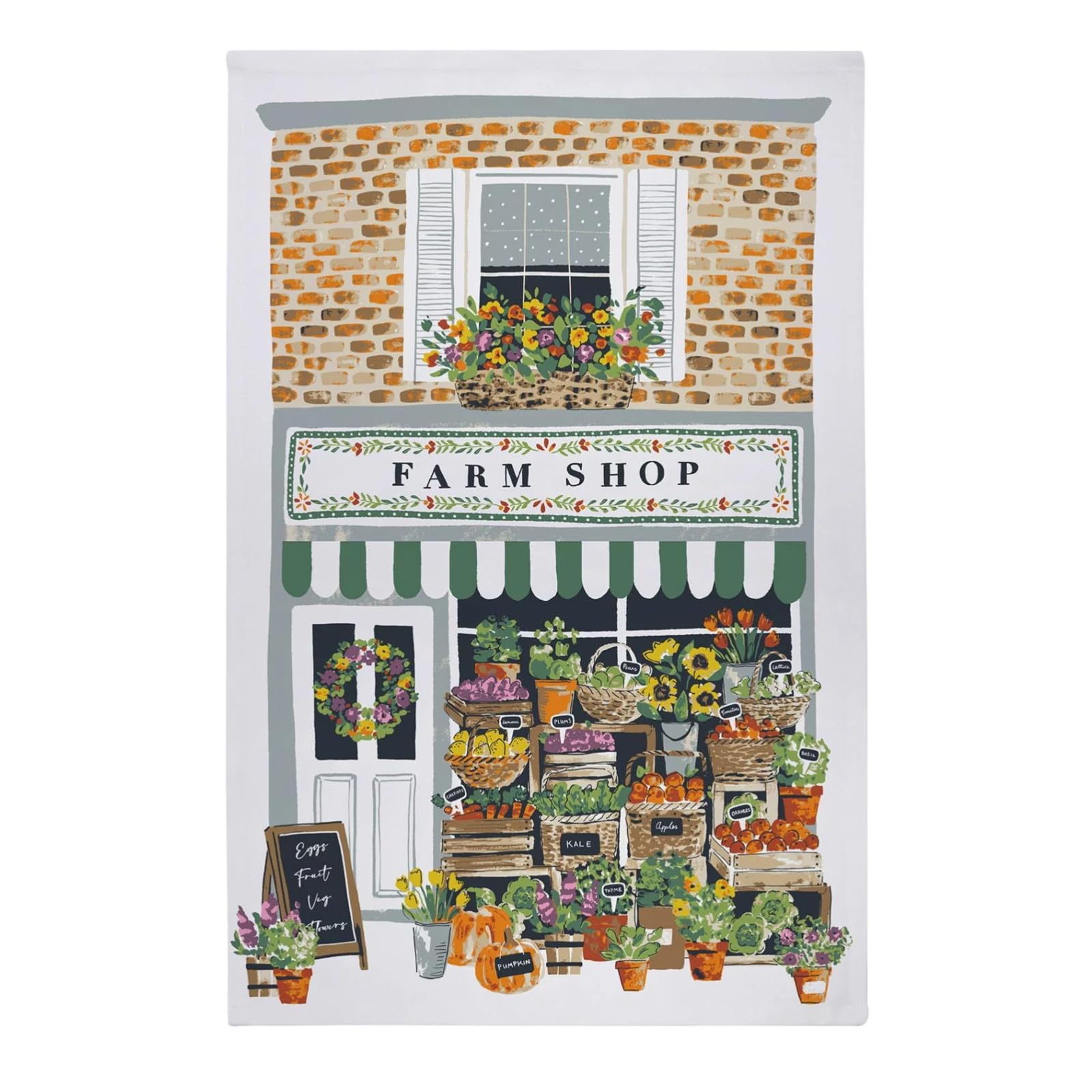 Ulster Weavers Multi Farm Shop Tea Towels (74 X 48Cm), 100% Cotton, Kitchen Towel/Cloth, Dish Cloths, Kitchen Accessories, Tea Towels For Kitchen Cotton