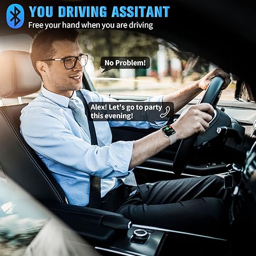 Miniatura 6 de Reloj inteligente reloj inteligente Bluetooth de 181 pulgadas respuesta táctilhaz llamada para mujeres y hombres