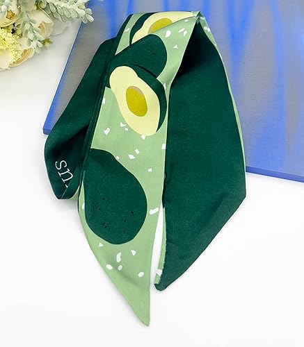 Miniatura 6 de Women's Designer Neckerchief Handbag Handle Ribbon Fashion Scarf Summer Fruit Printed Hair Tie