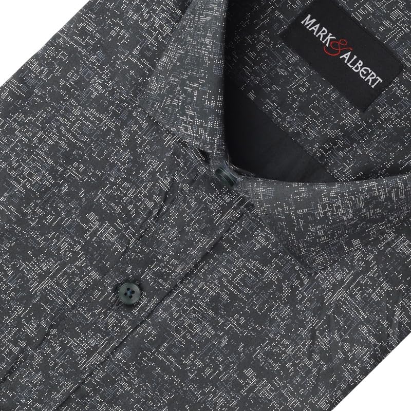Image of MARK & ALBERT Mens Half Sleeves Printed Shirt