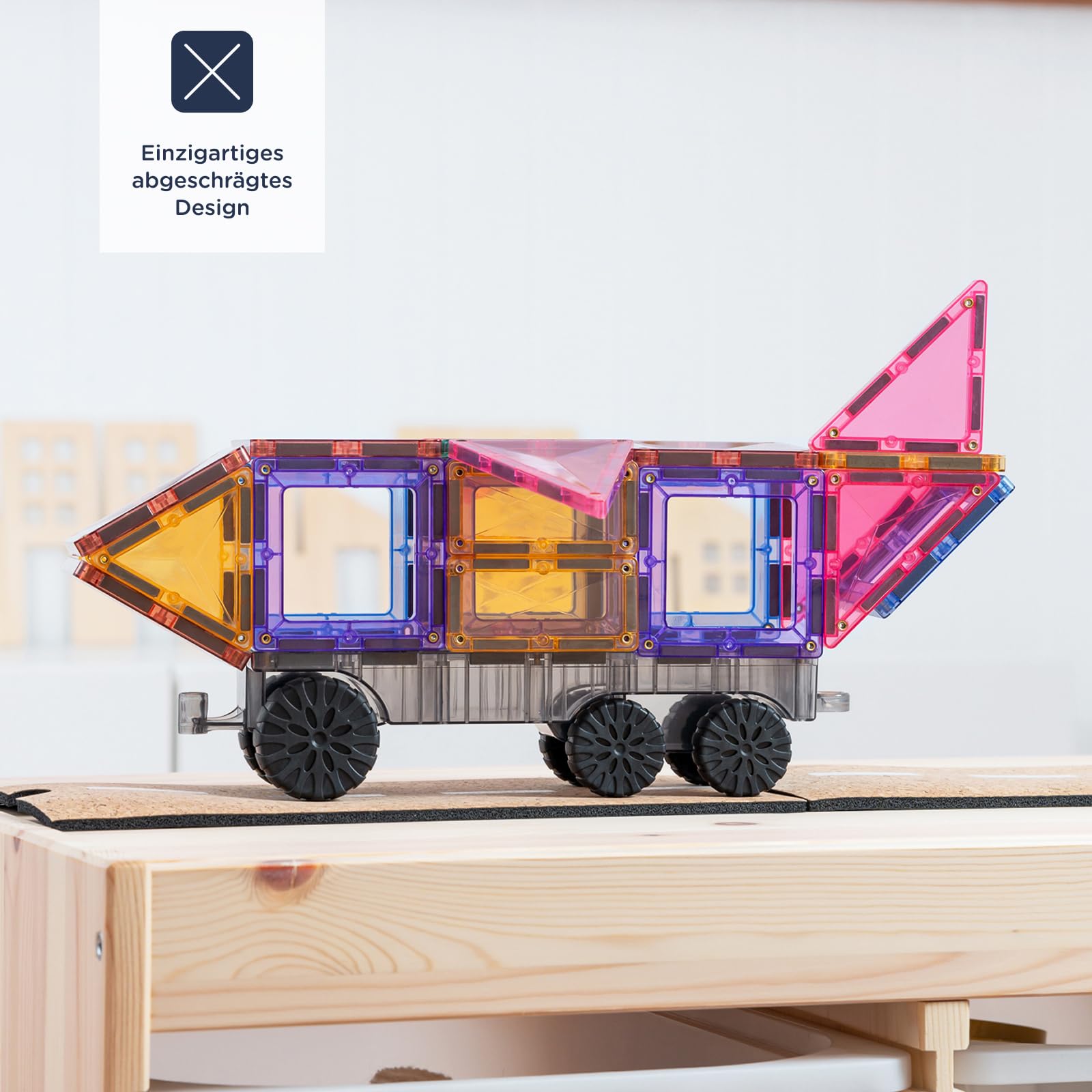 CONNETIX Magnetbausteine Pastell Transportieren Packen, 50 Stück