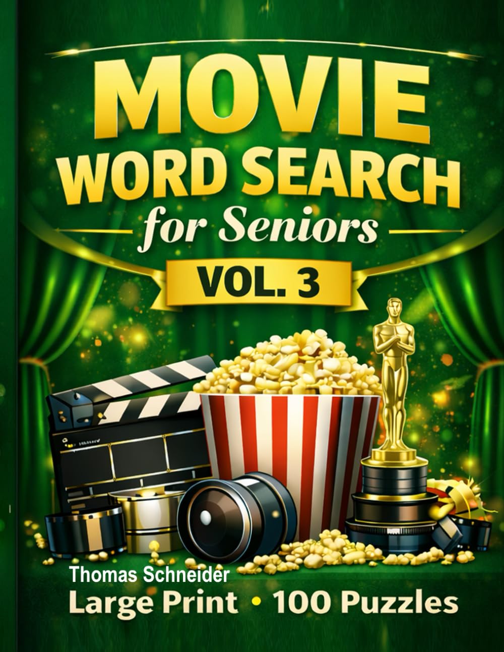 Movie Word Search for Seniors Vol. 3: Large Print Word Search Puzzles Fun Brain Games for Adults and Seniors