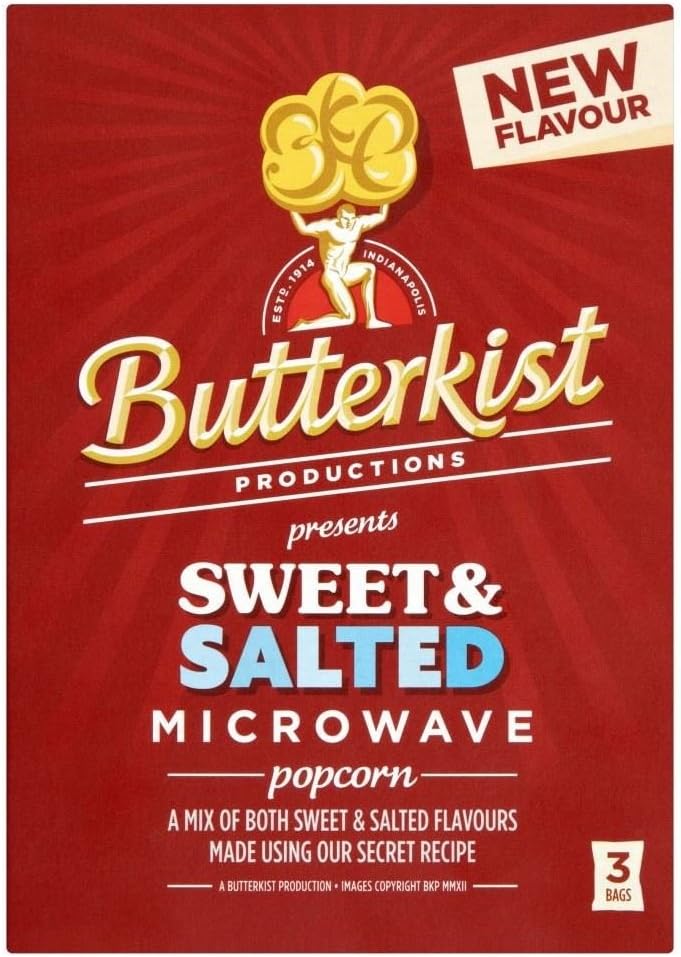 Butterkist Microwave Popcorn Sweet & Salted (3 per Pack 270g