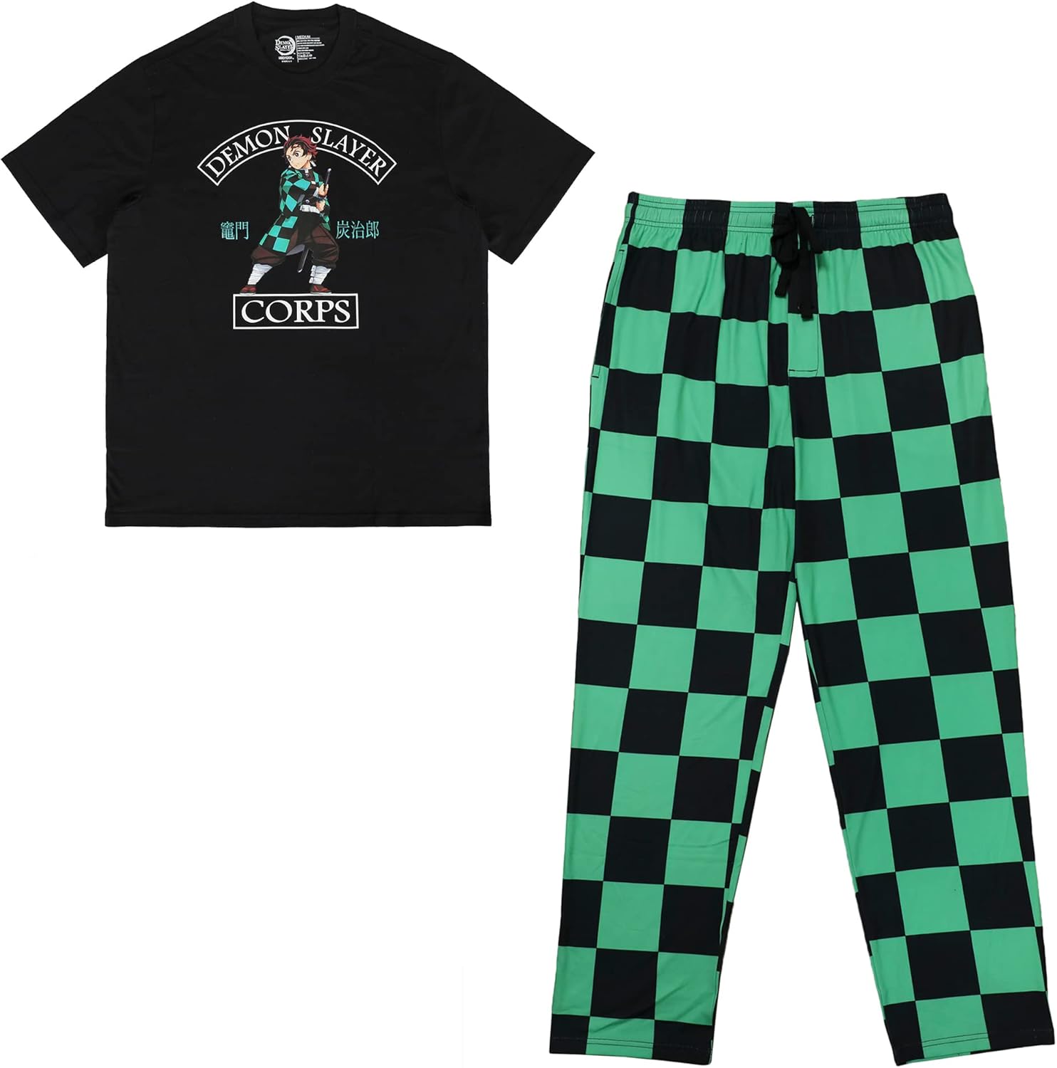 Bioworld Demon Slayer Tanjiro Kamado Demon Slayer Corps Men's Sleep Set