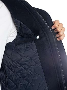 Ted Baker Men's Knowl Funnel Neck Field Jacket, Navy, S at Amazon