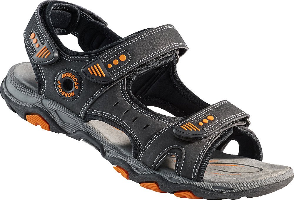 NORDCAP Trekkingsandale, luftige Wandersandale für Damen und Herren, Outdoor-Sandalen mit Klettverschluss & Profilsohle in Mehreren Farben, Gr. 37-46