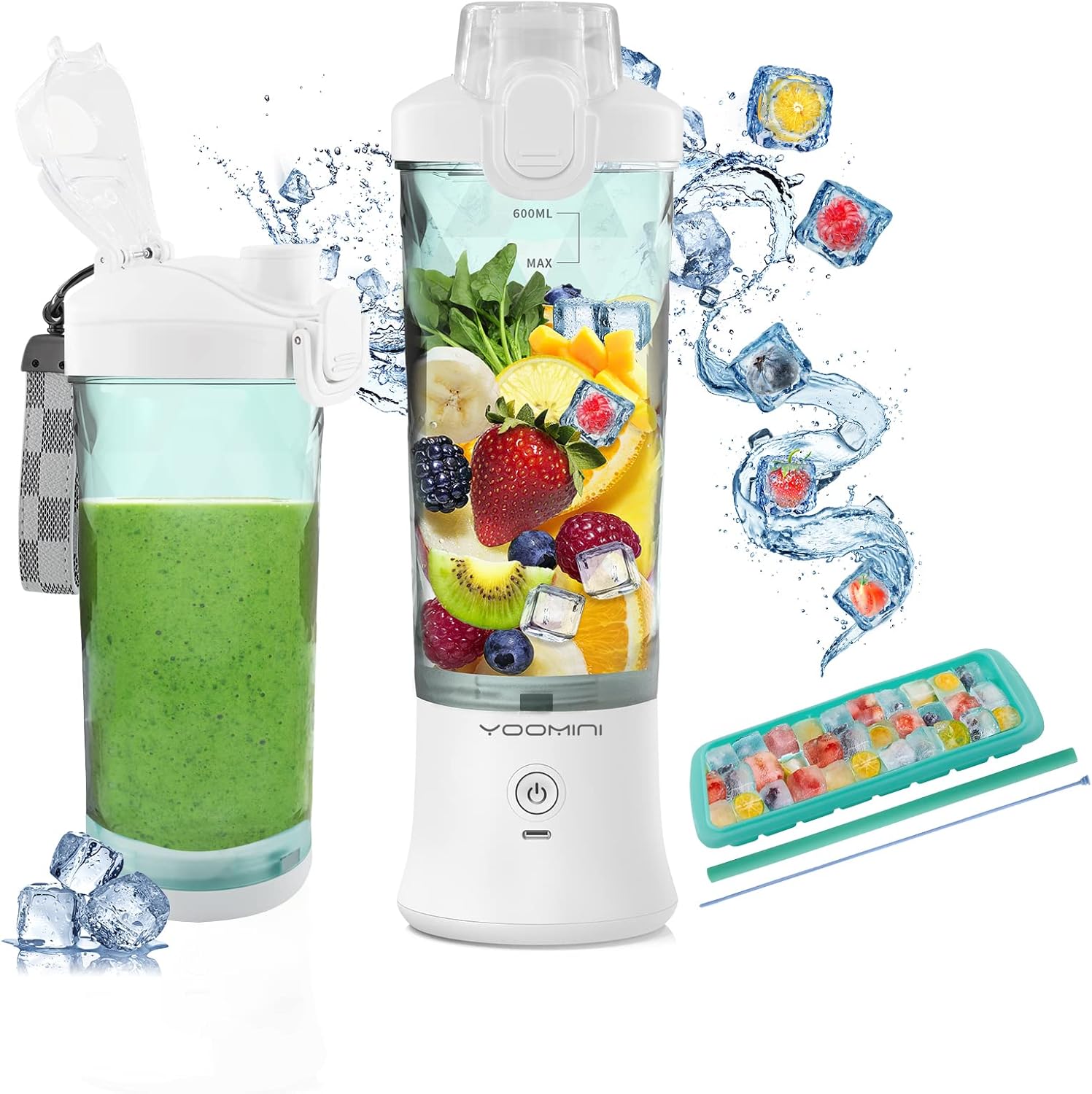 Portable Blender, Personal Blender for Shakes and Smoothies