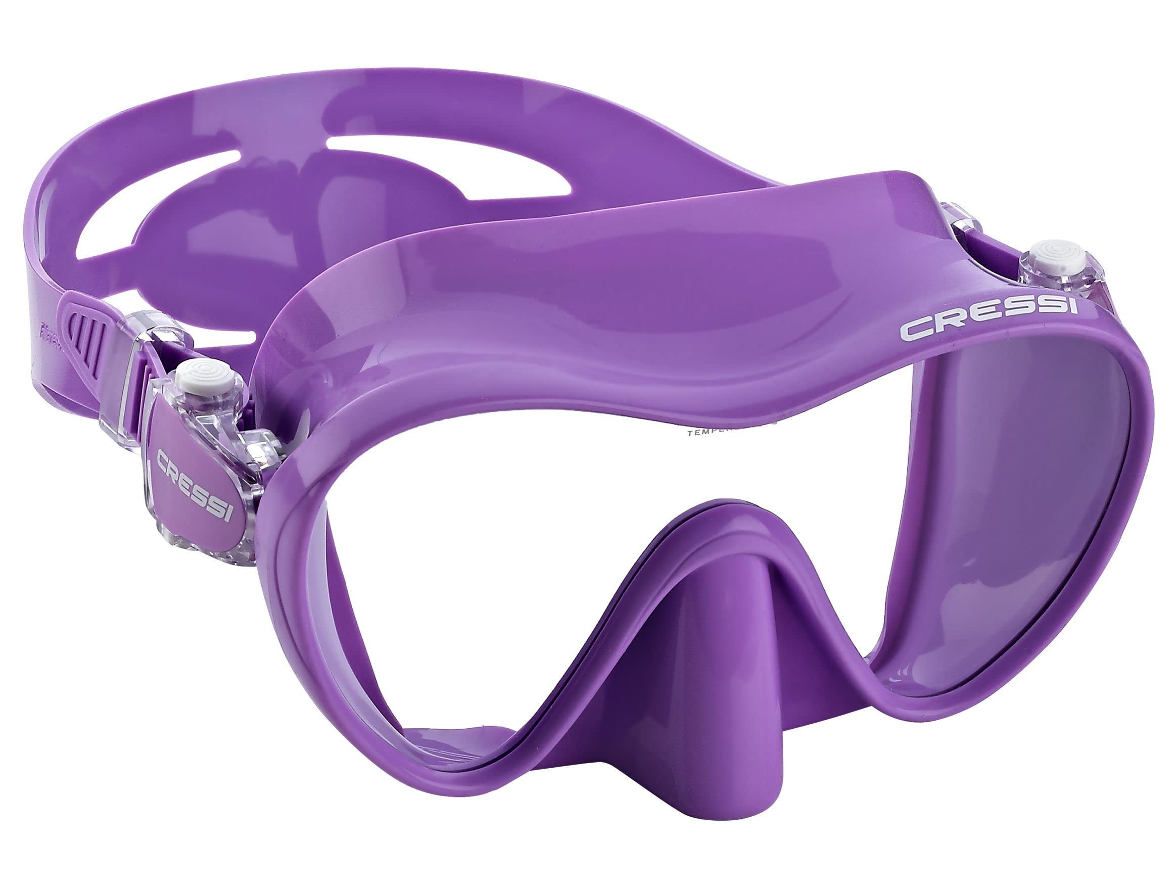 Cressi F1, máscara sin marco para buceo y esnórquel, fabricado en Italia