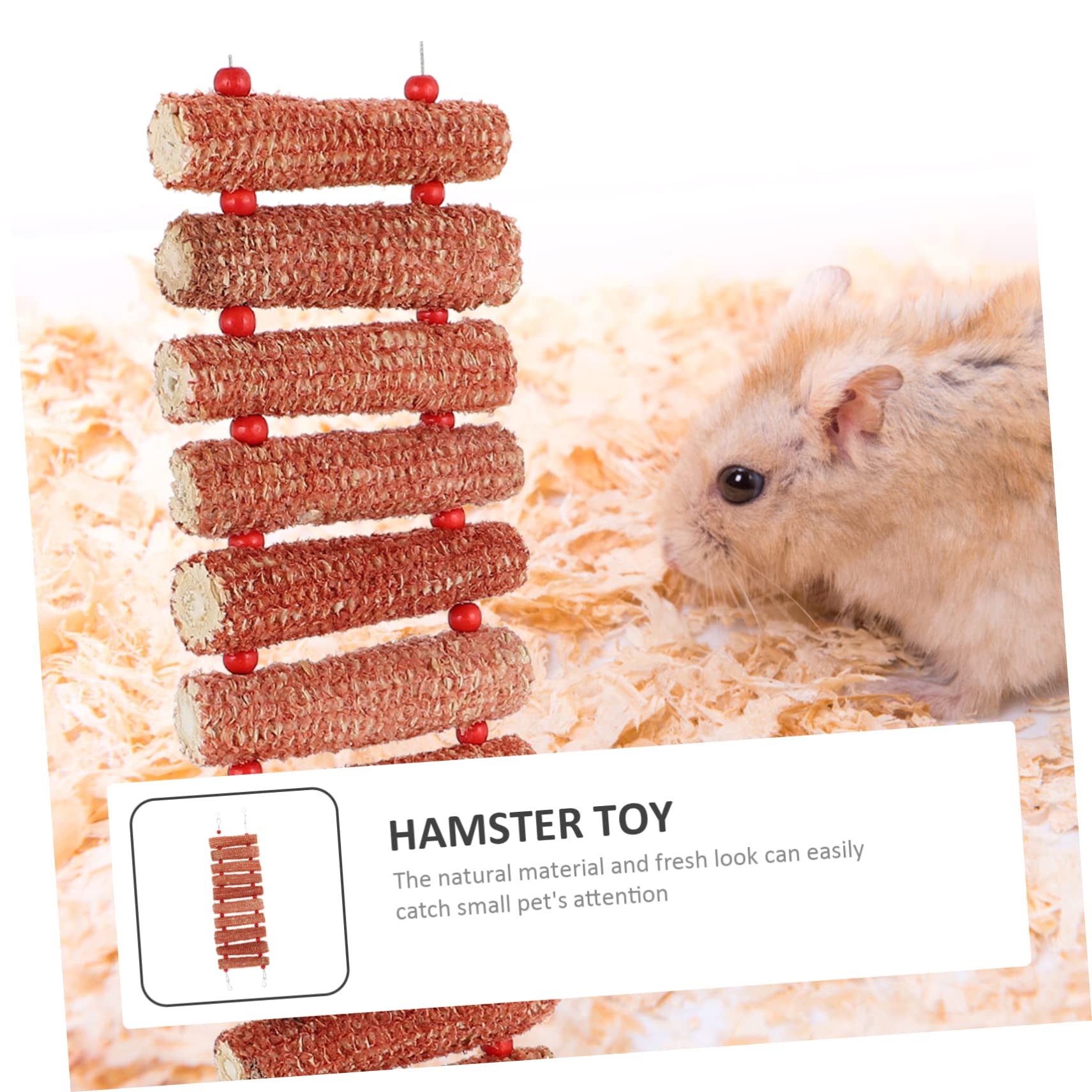 Ipetboom 3pezzi Giocattolo Per Piccoli Animali Mais Accessorio Decorativo Per Conigli e Criceti Gioco Resistente e Sicuro Per La Masticazione Vivaci Per La Curiosità Degli Animali