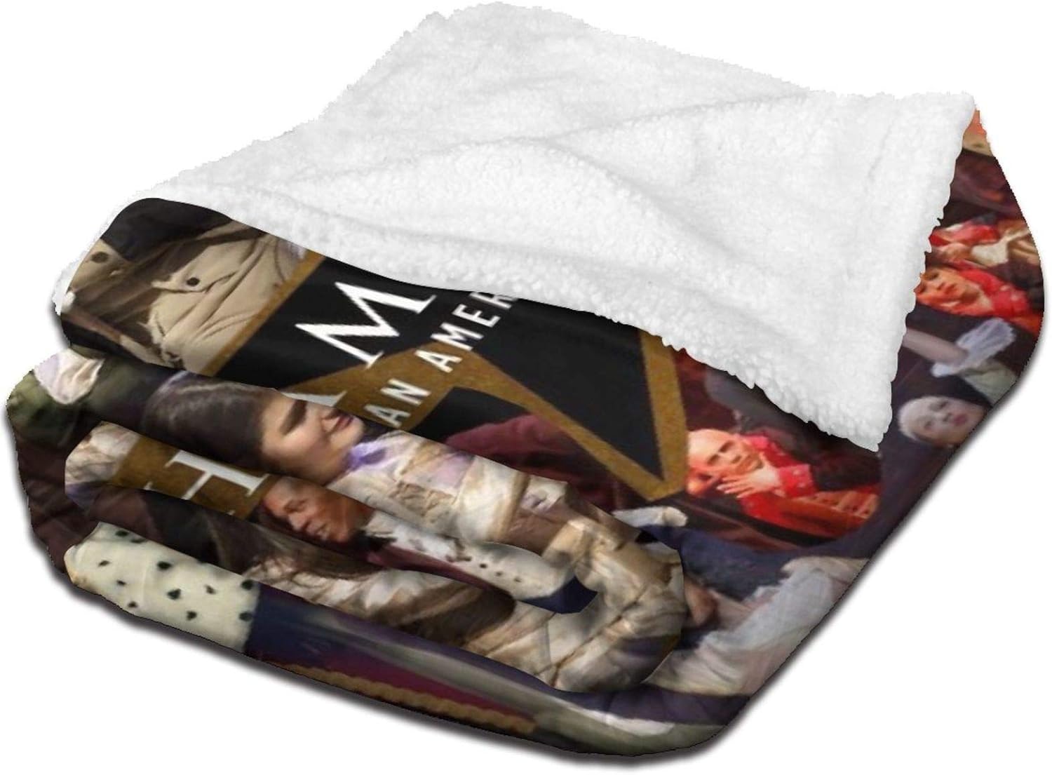 Exclusive Discount 50% Price Hamil-ton Musical Warm Soft Blanket in Winter Lambswool Blanket Thickened Double Layer Double-Sided Throw Blanket for Kids Adults Gift Sofa Chair Bed Office 80 x60