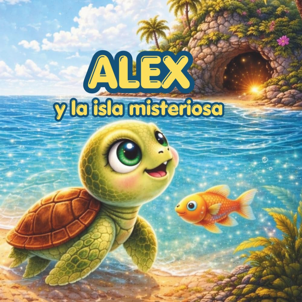 Alex y la isla misteriosa: Un cuento infantil sobre aventuras, amistad y el mar (Las aventuras de Alex, la tortuga)