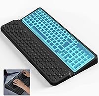 Vista 1 de Soporte de teclado para escritorio, reposamuñecas para teclados, soporte ergonómico para teclados para trabajar fácilmente, almohadilla de muñeca