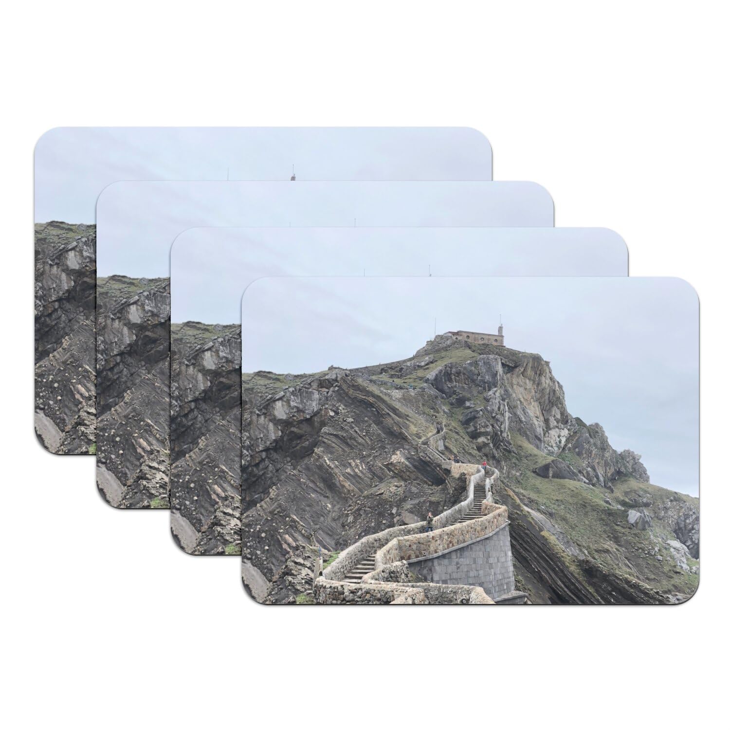 Sets de table en caoutchouc Pays Basque grand format 39,5x28,5 cm imperméables