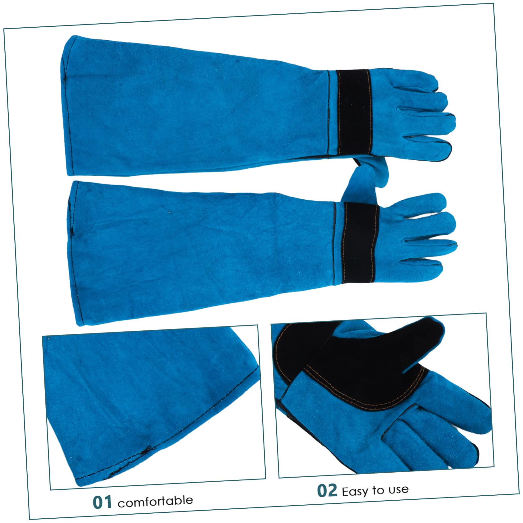 Moufles de Protection en Cuir de Vache pour Chien et Serpent, Ajustables